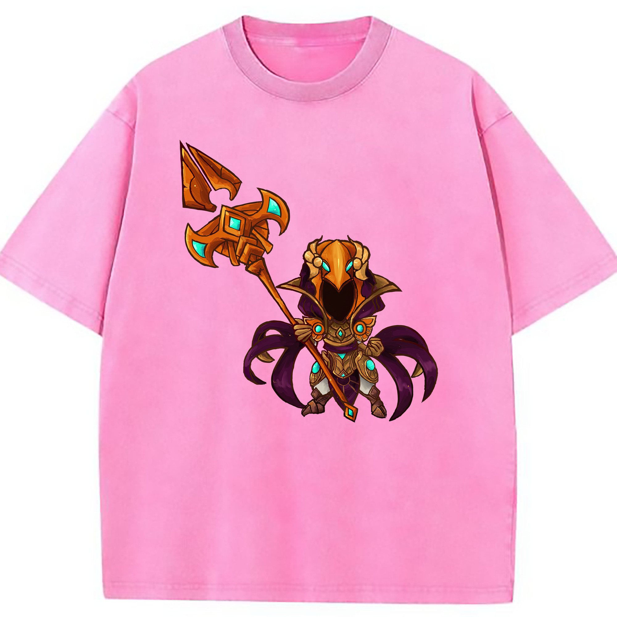 （画像用） リーグ・オブ・レジェンド League of Legends LOL 綿100% ヴィンテージ風 半袖Tシャツ（フロントプリント）